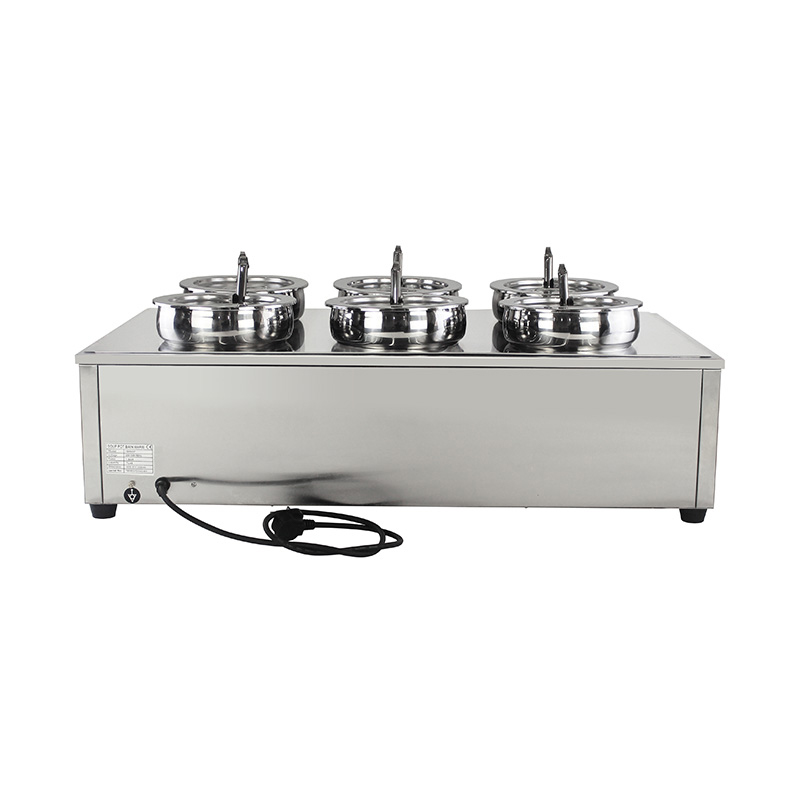Stainless Steel Commercial Electric Bain Marie Machine With Food Pot